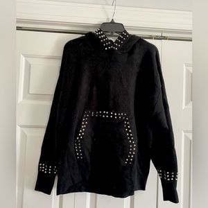 Zara Knit Hoodie with Studded Spikes
